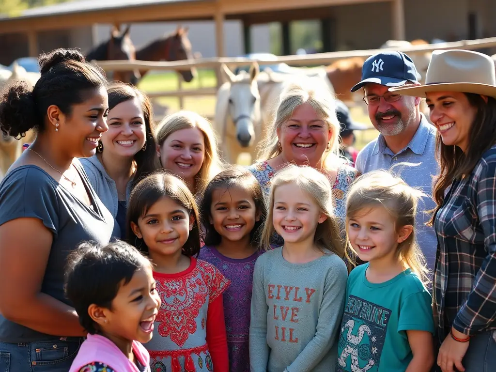 A heartwarming image of ELAHB members engaging in a community event, highlighting the organization's commitment to giving back.